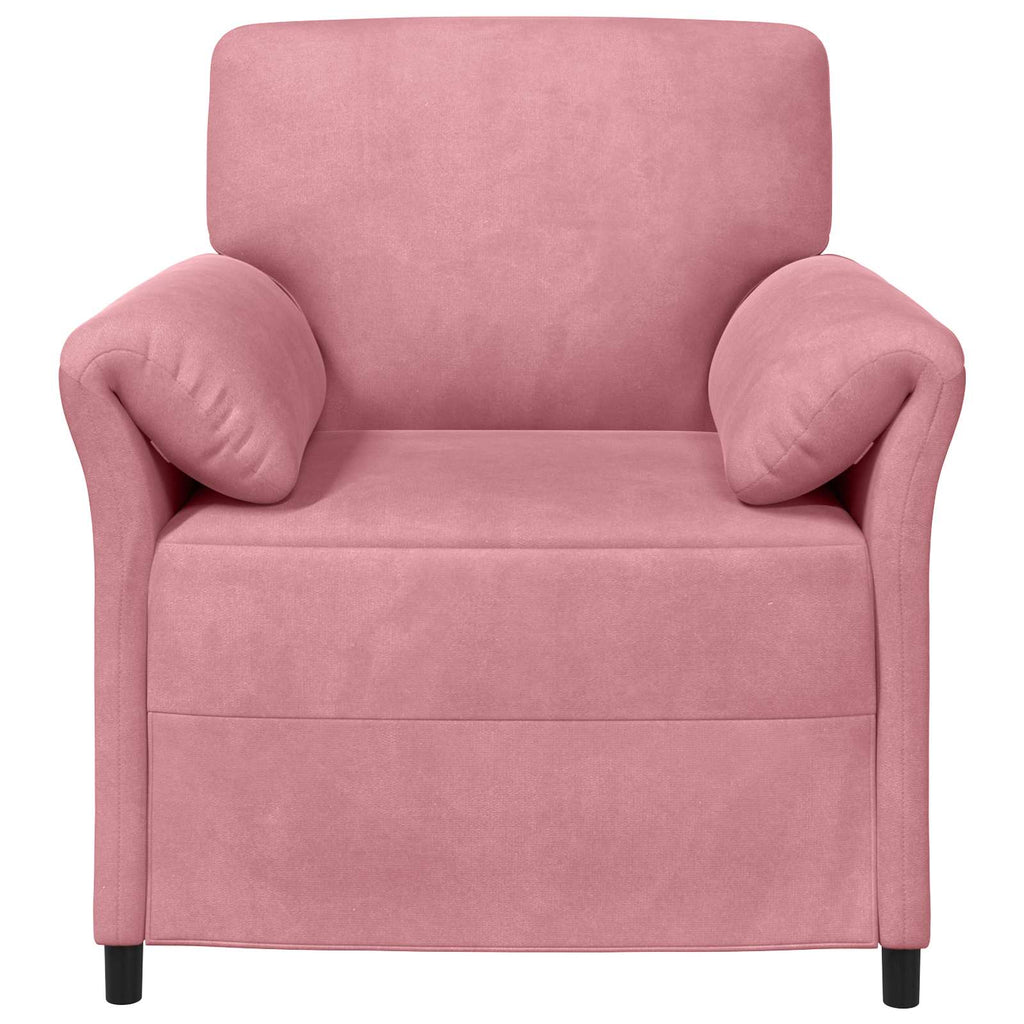 vidaXL Sofa 1-osobowa różowy 88 x 83 x 95 cm Welur