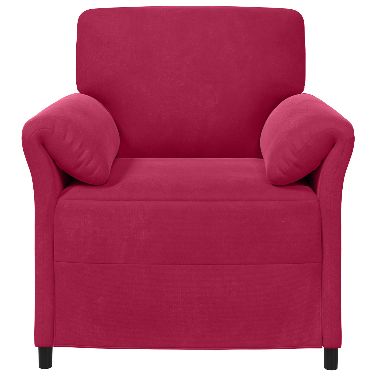 vidaXL Sofa 1-osobowa Czerwone wino 88 x 83 x 95 cm Welur