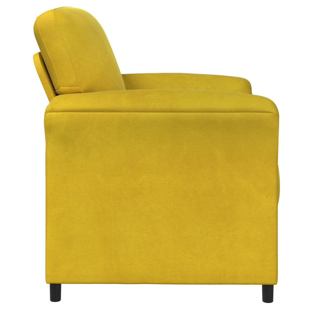 vidaXL Sofa 1-osobowa żółty 88 x 83 x 95 cm Welur