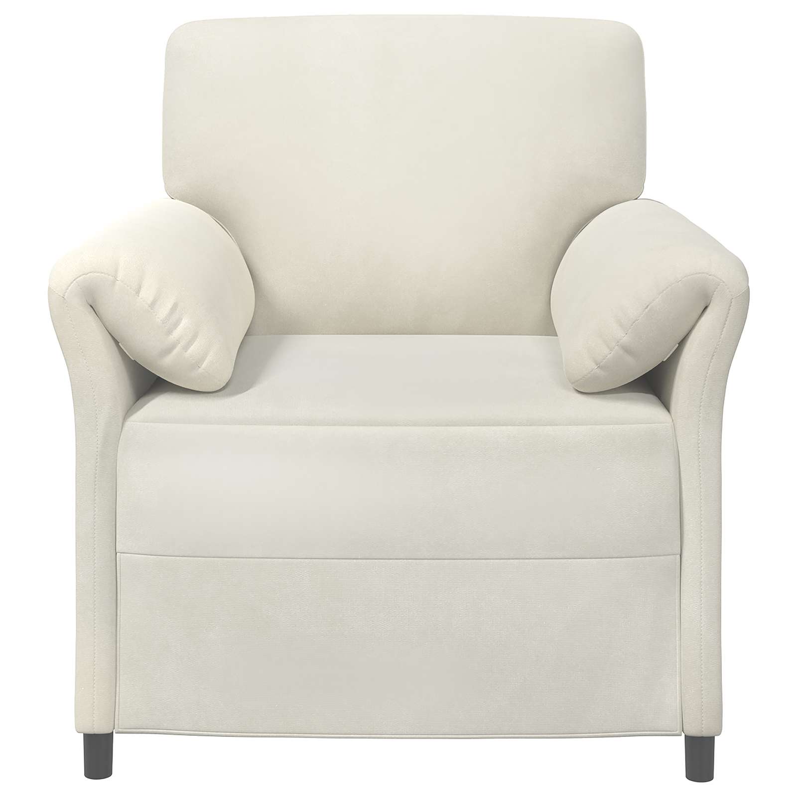 vidaXL Sofa 1-osobowa kremowy 88 x 83 x 95 cm Welur