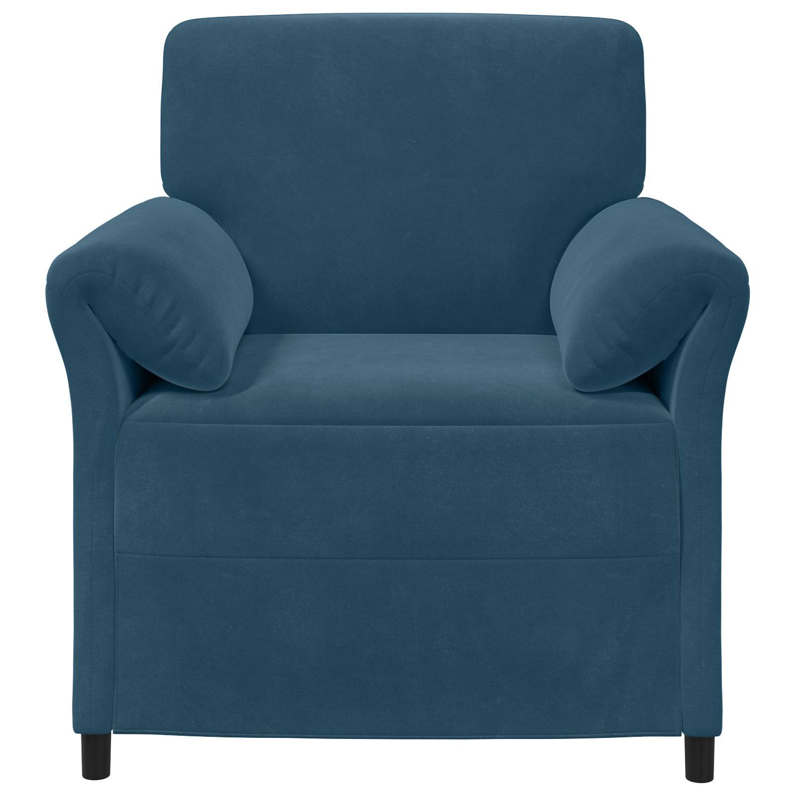 vidaXL Sofa 1-osobowa niebieski 88 x 83 x 95 cm Welur