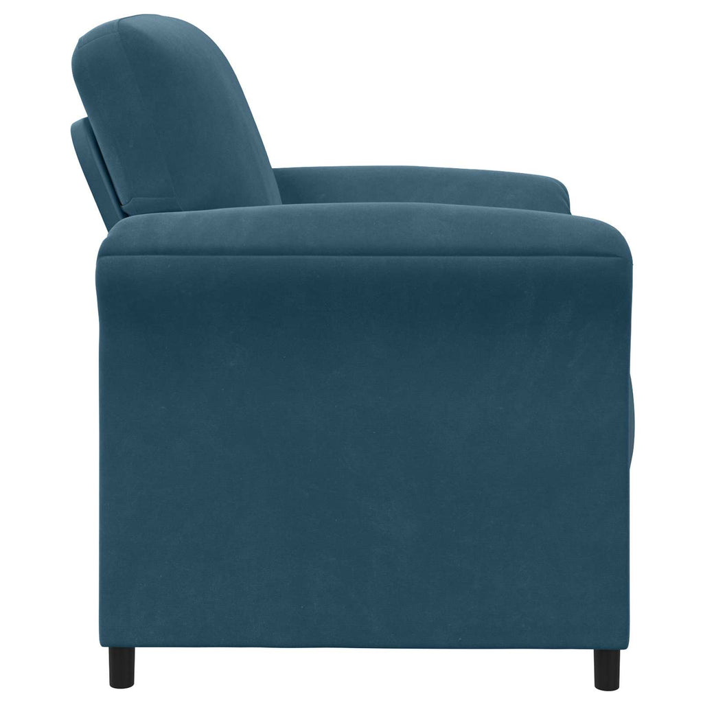 vidaXL Sofa 1-osobowa niebieski 88 x 83 x 95 cm Welur