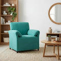 vidaXL Sofa 1-osobowa Turkusowy 88 x 83 x 95 cm Welur