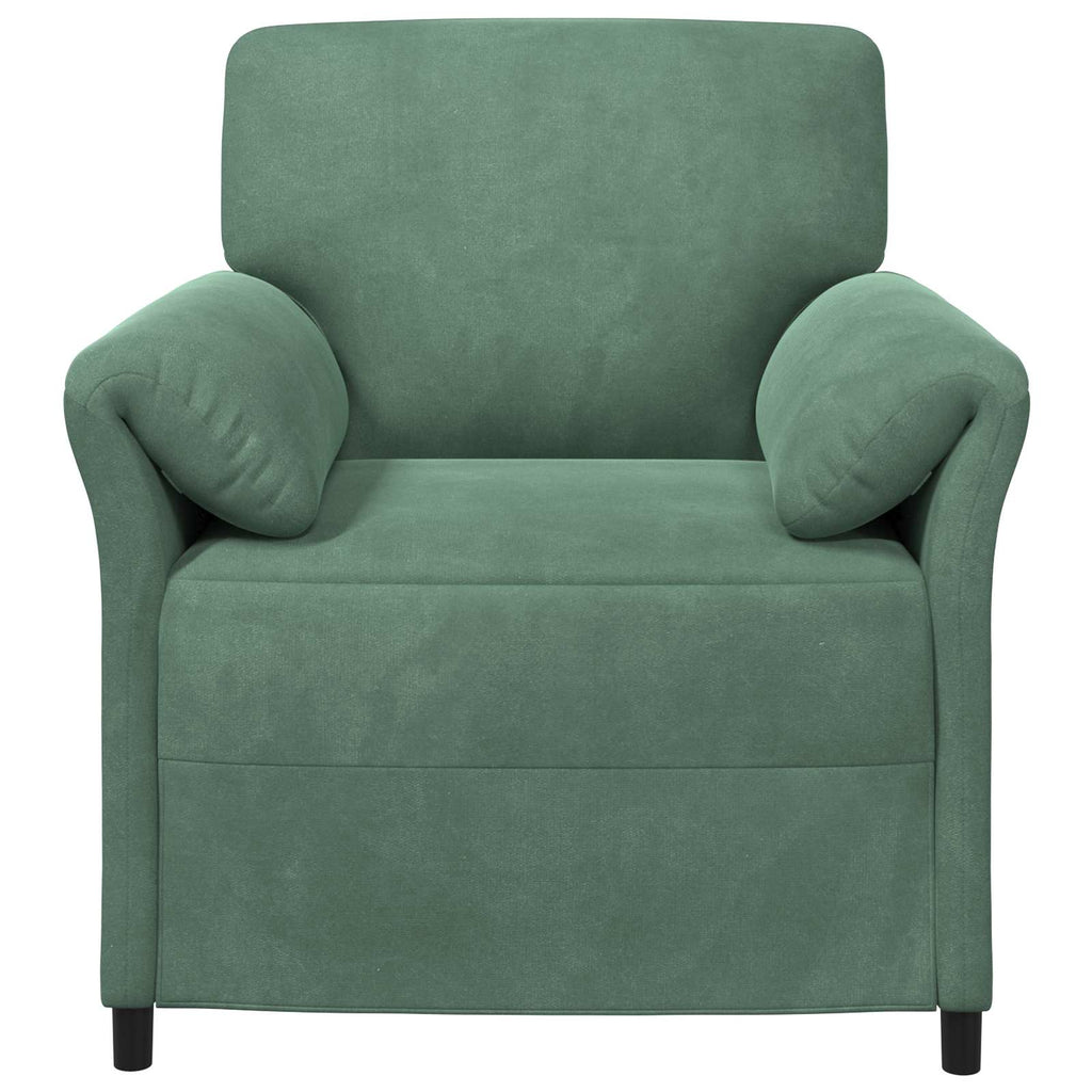 vidaXL Sofa 1-osobowa Zielony morski 88 x 83 x 95 cm Welur