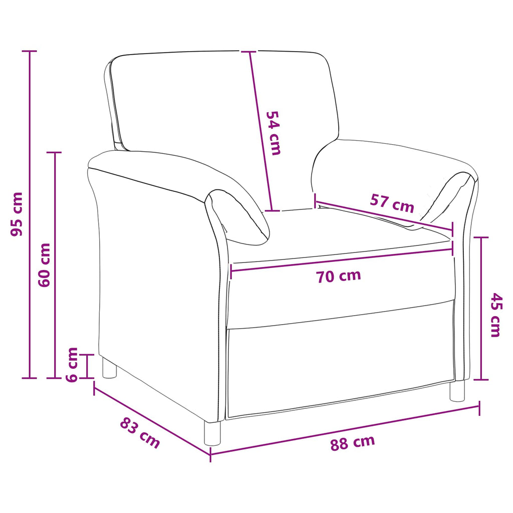 vidaXL Sofa 1-osobowa Zielony morski 88 x 83 x 95 cm Welur