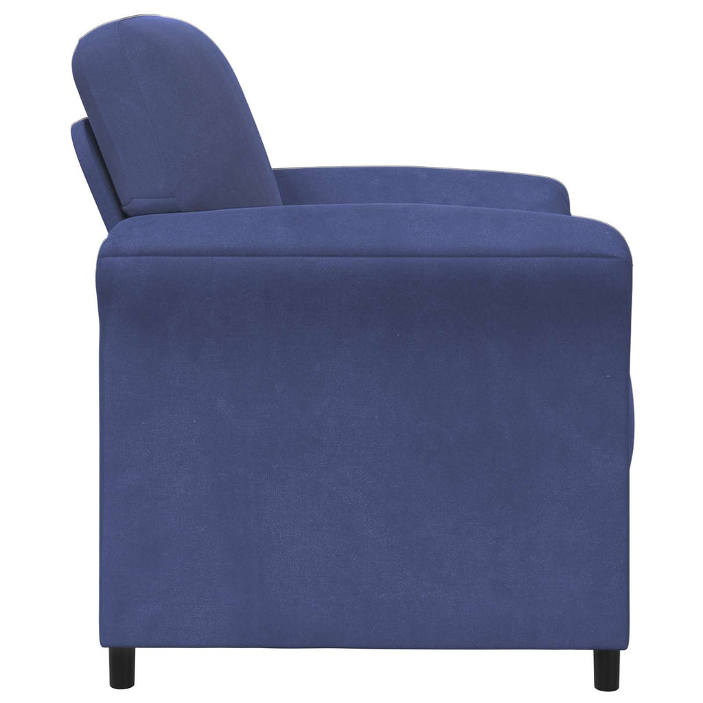 vidaXL Sofa 1-osobowa Niebieski policyjny 88 x 83 x 95 cm Welur