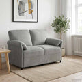 vidaXL Sofa dwuosobowa jasnoszary 138 x 83 x 95 cm Welur