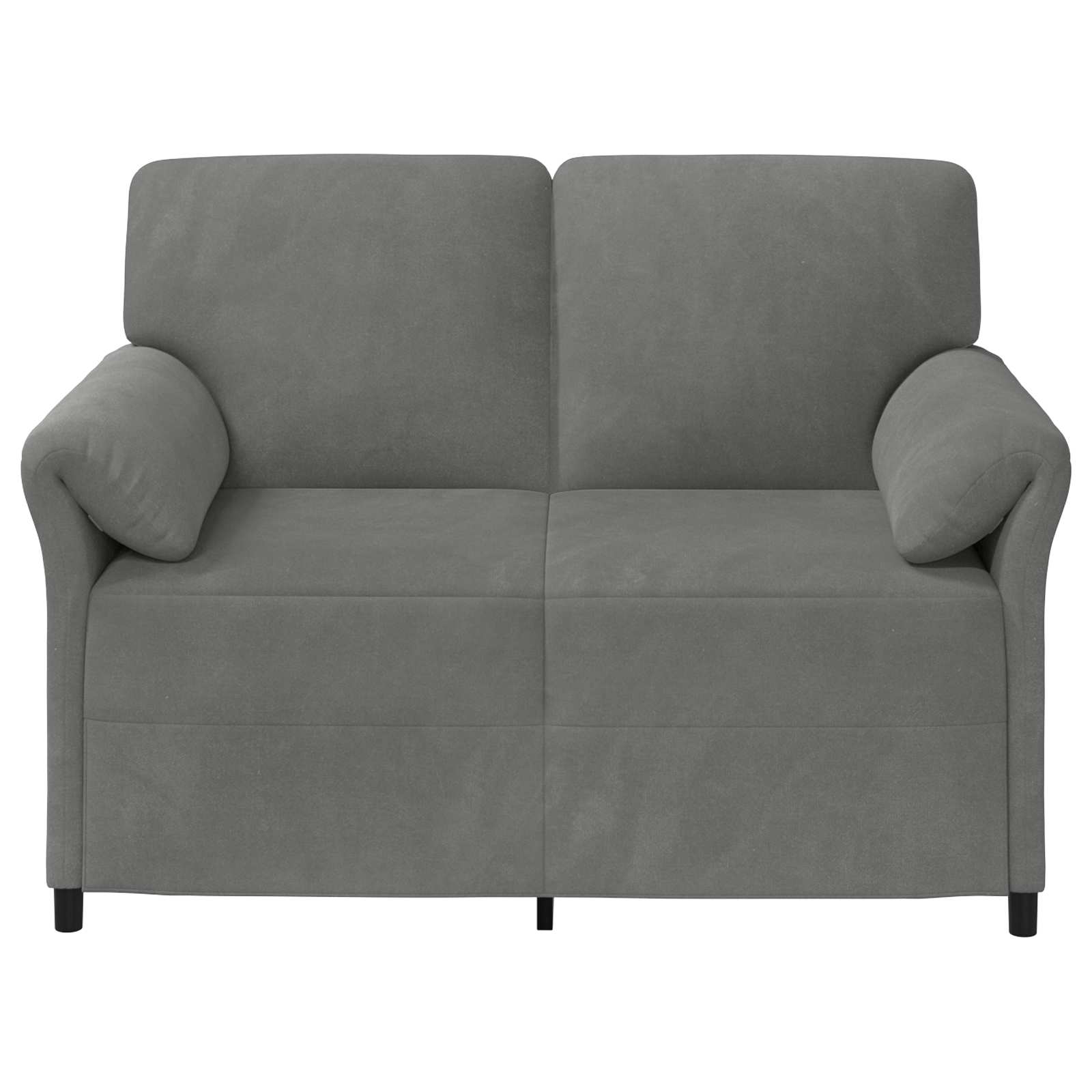vidaXL Sofa dwuosobowa ciemnoszary 138 x 83 x 95 cm Welur