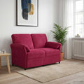 vidaXL Sofa dwuosobowa Czerwone wino 138 x 83 x 95 cm Welur