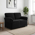 vidaXL Sofa dwuosobowa Czarny 138 x 83 x 95 cm Welur