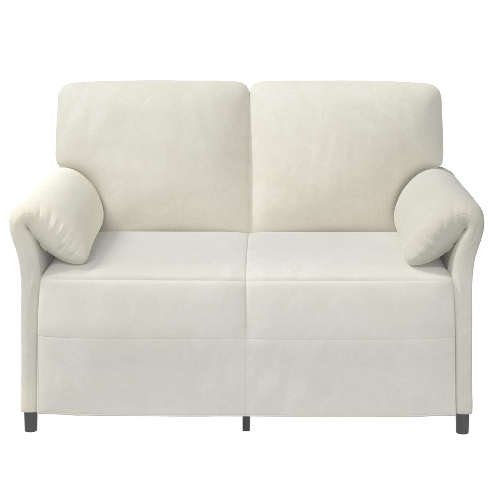 vidaXL Sofa dwuosobowa kremowy 138 x 83 x 95 cm Welur