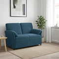 vidaXL Sofa dwuosobowa niebieski 138 x 83 x 95 cm Welur