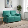 vidaXL Sofa dwuosobowa Turkusowy 138 x 83 x 95 cm Welur