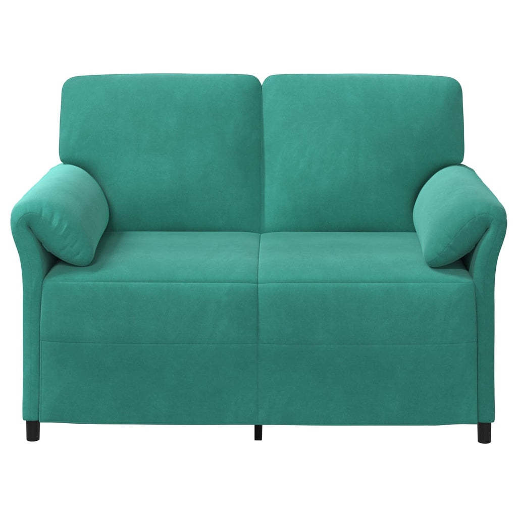 vidaXL Sofa dwuosobowa Turkusowy 138 x 83 x 95 cm Welur