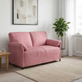 vidaXL Sofa dwuosobowa różowy 158 x 83 x 95 cm Welur