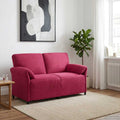 vidaXL Sofa dwuosobowa Czerwone wino 158 x 83 x 95 cm Welur