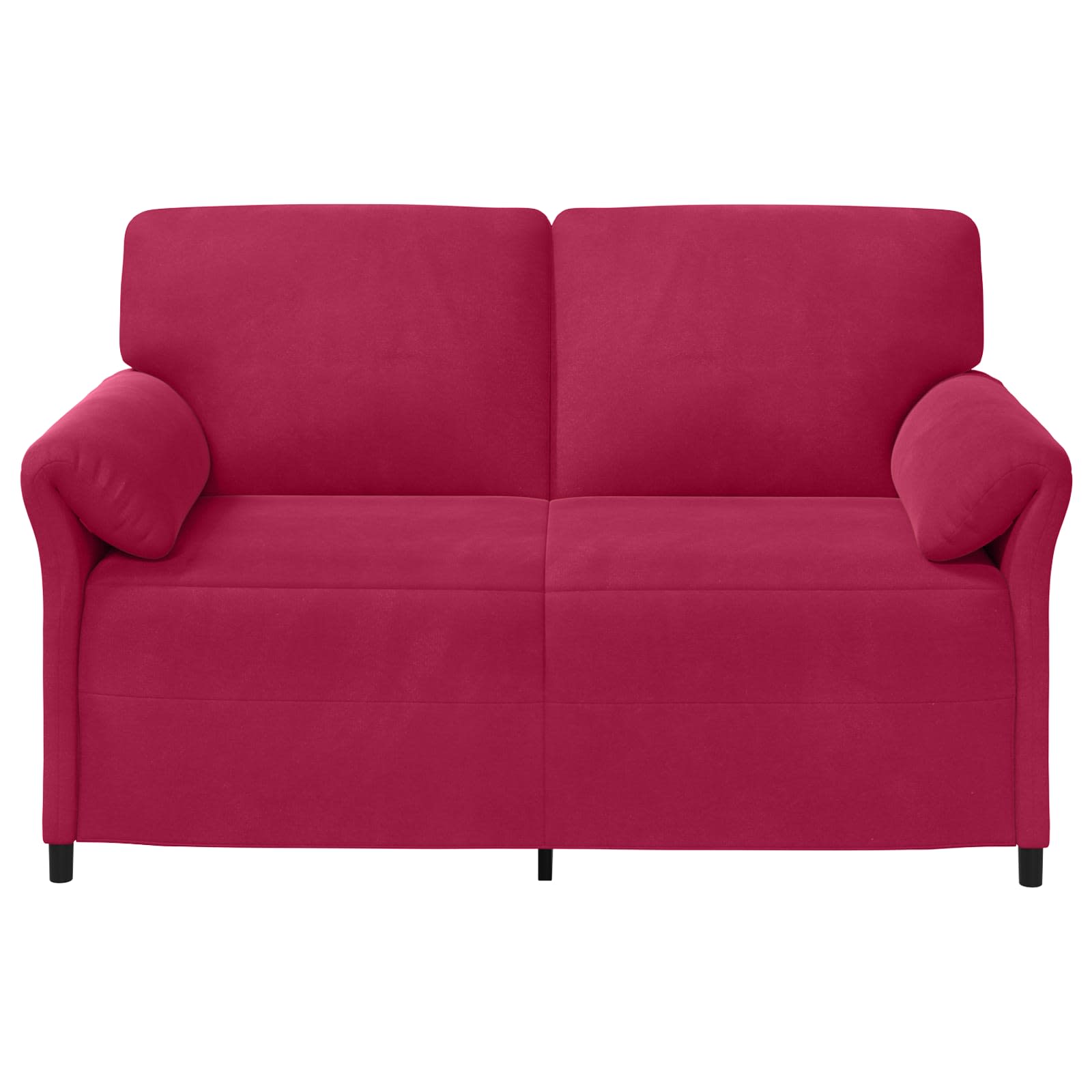 vidaXL Sofa dwuosobowa Czerwone wino 158 x 83 x 95 cm Welur