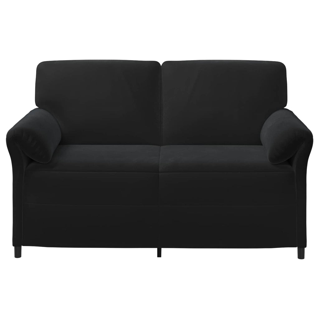 vidaXL Sofa dwuosobowa Czarny 158 x 83 x 95 cm Welur
