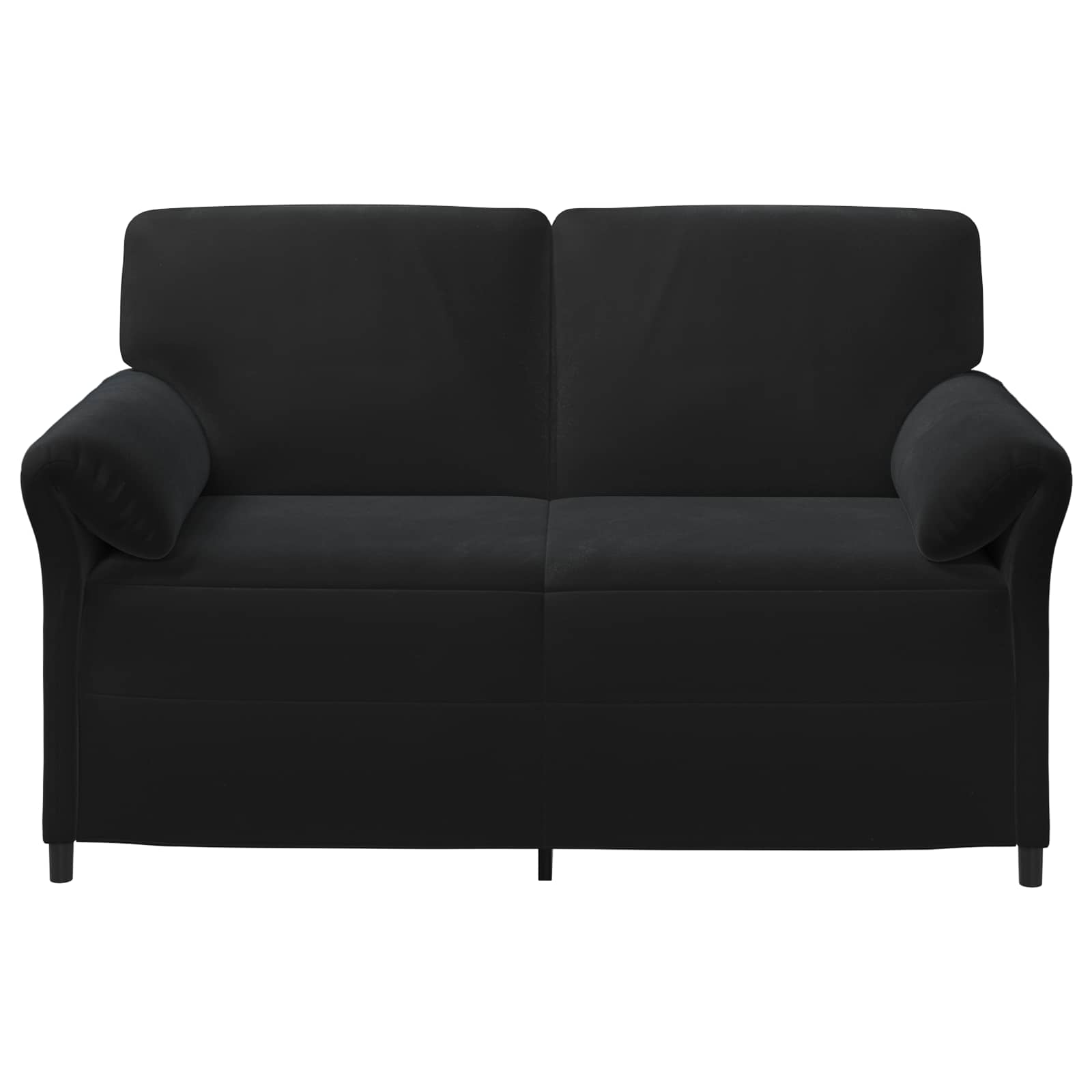 vidaXL Sofa dwuosobowa Czarny 158 x 83 x 95 cm Welur