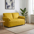 vidaXL Sofa dwuosobowa żółty 158 x 83 x 95 cm Welur