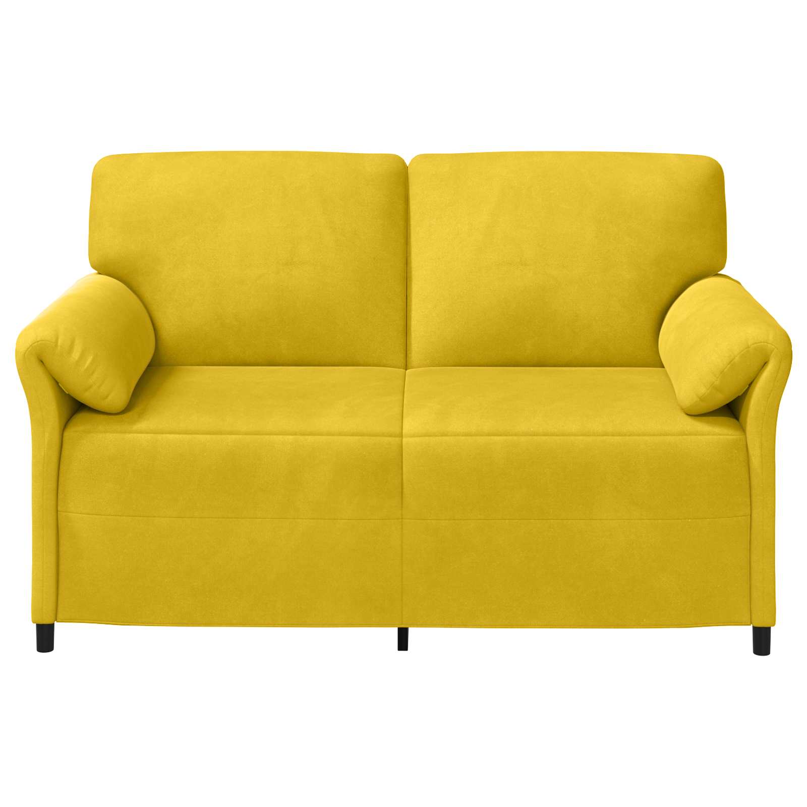 vidaXL Sofa dwuosobowa żółty 158 x 83 x 95 cm Welur