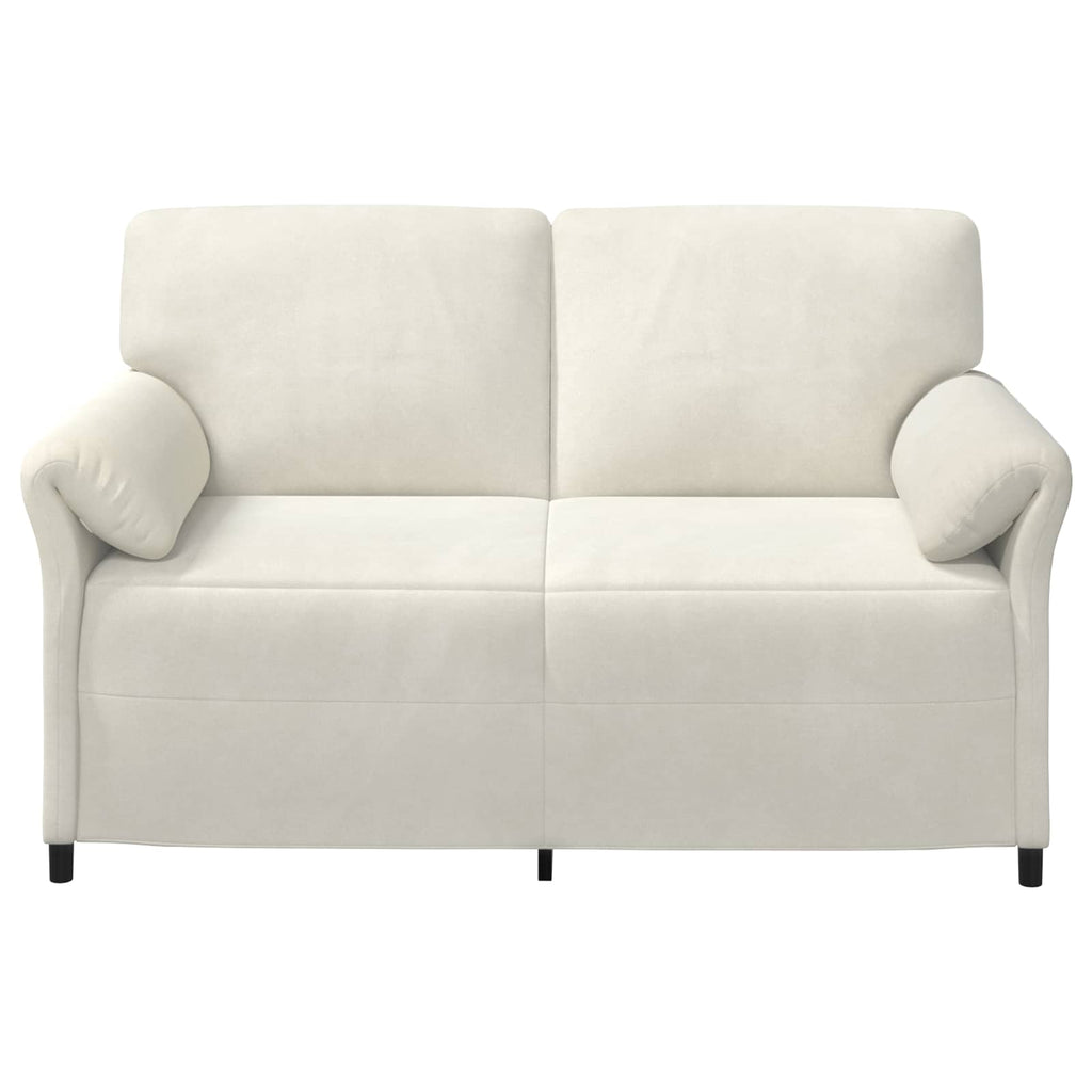 vidaXL Sofa dwuosobowa kremowy 158 x 83 x 95 cm Welur