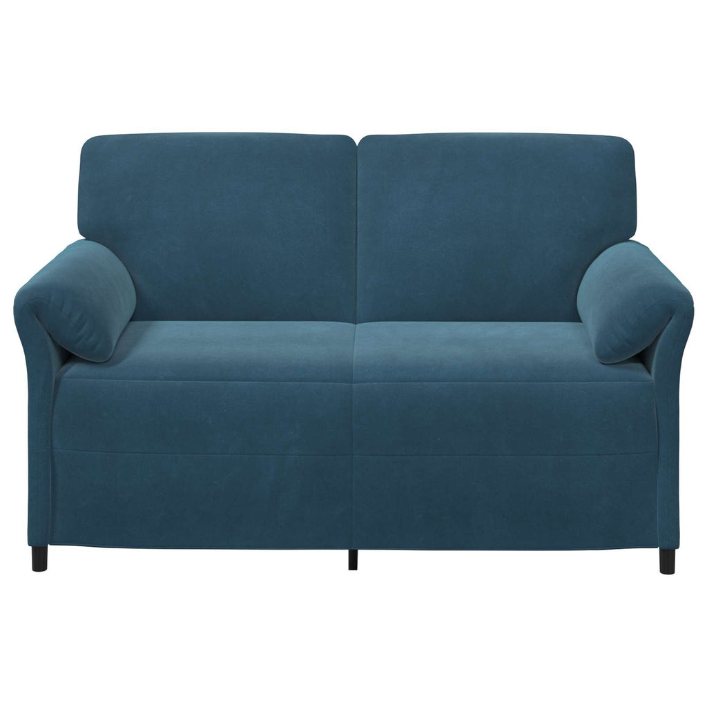 vidaXL Sofa dwuosobowa niebieski 158 x 83 x 95 cm Welur