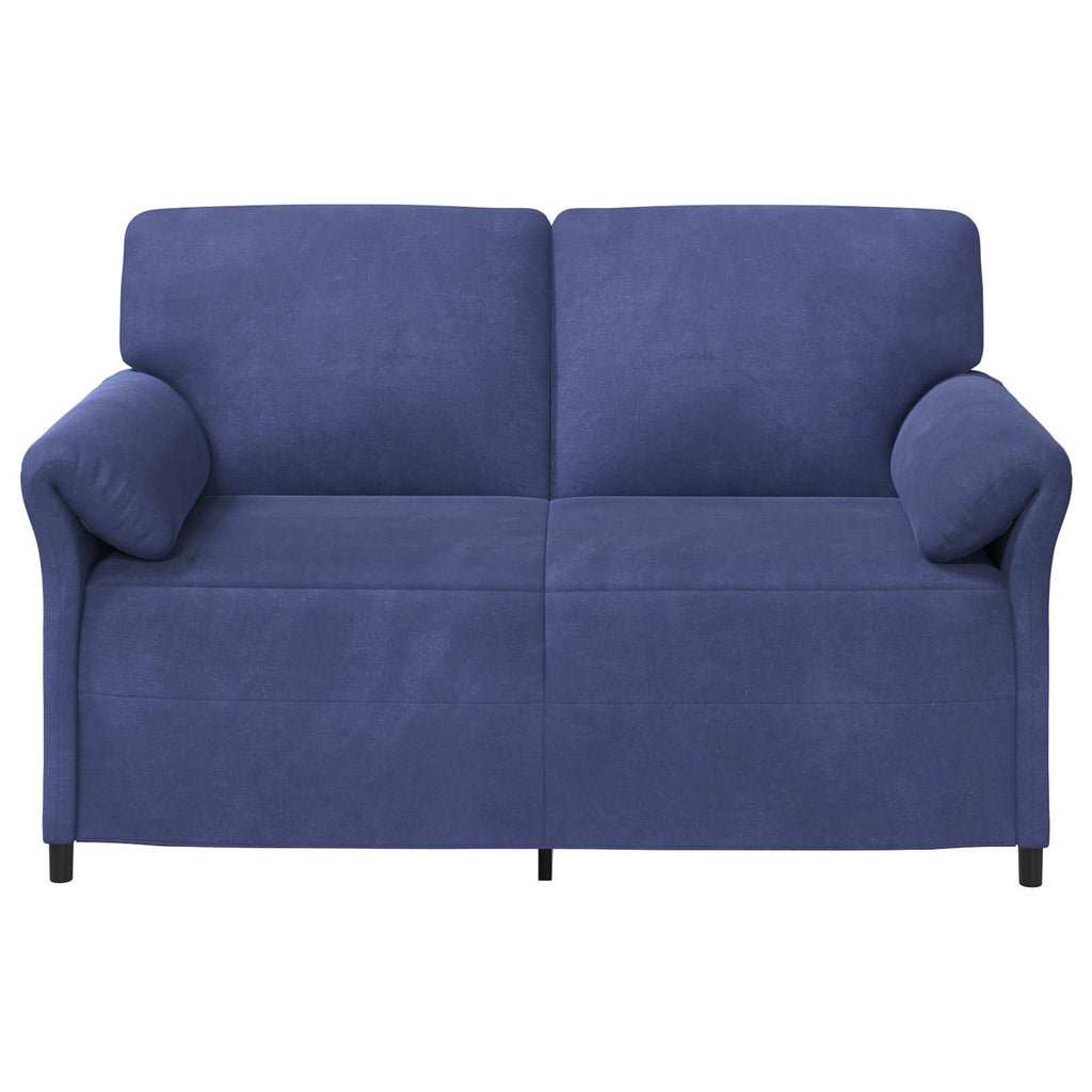vidaXL Sofa dwuosobowa Niebieski policyjny 158 x 83 x 95 cm Welur