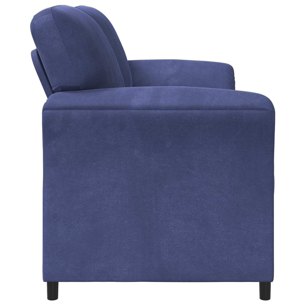 vidaXL Sofa dwuosobowa Niebieski policyjny 158 x 83 x 95 cm Welur