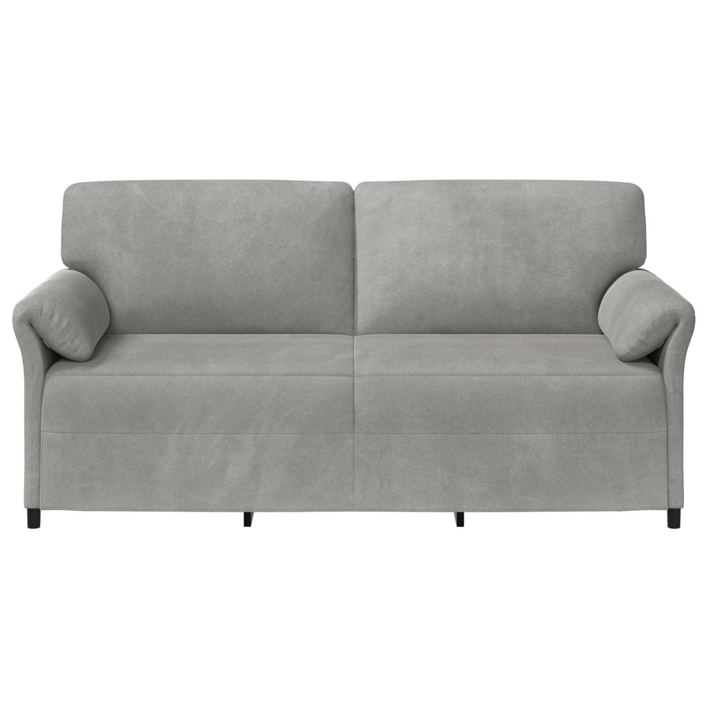 vidaXL Sofa 3-osobowa jasnoszary 198 x 83 x 95 cm Welur