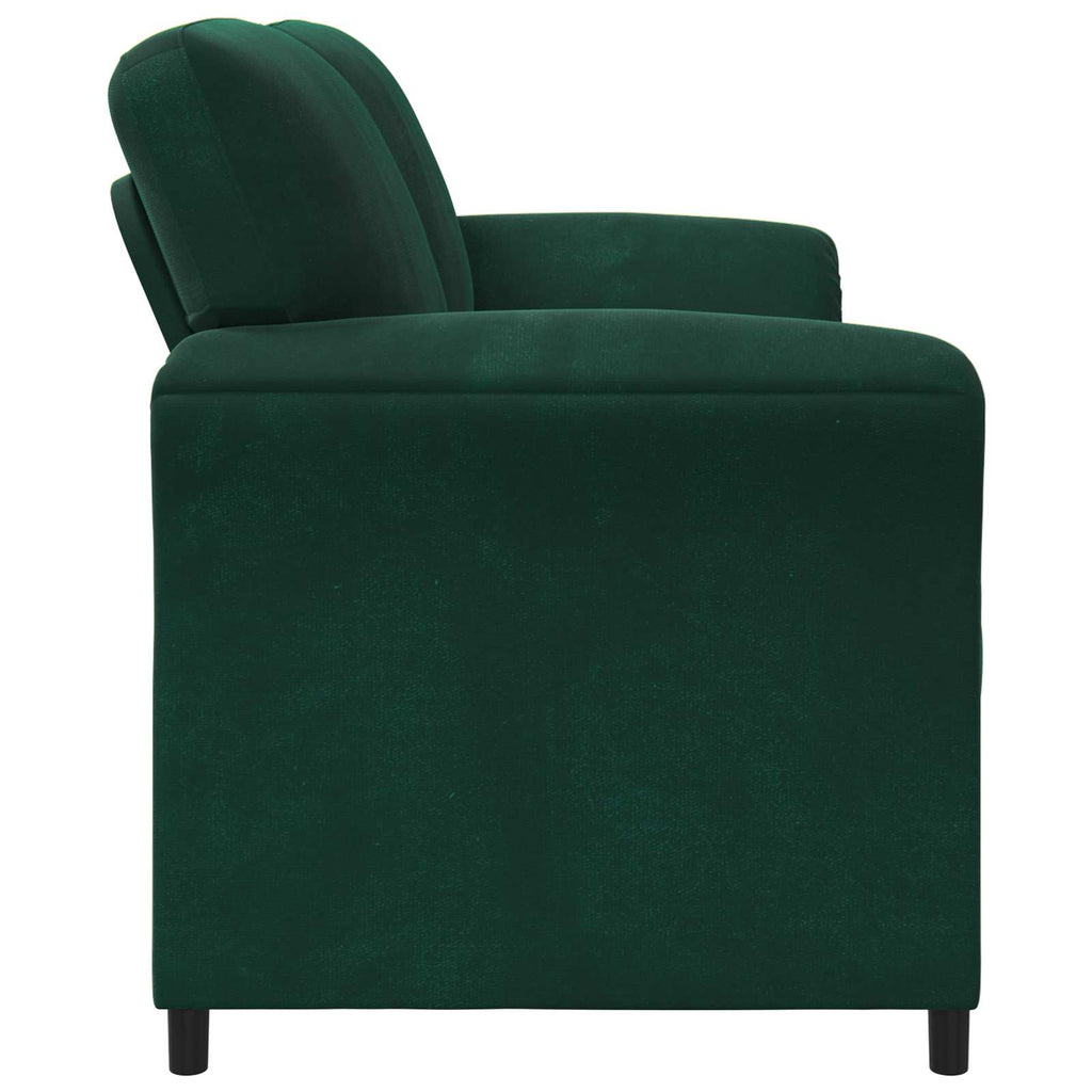 vidaXL Sofa 3-osobowa Ciemnozielony 198 x 83 x 95 cm Welur