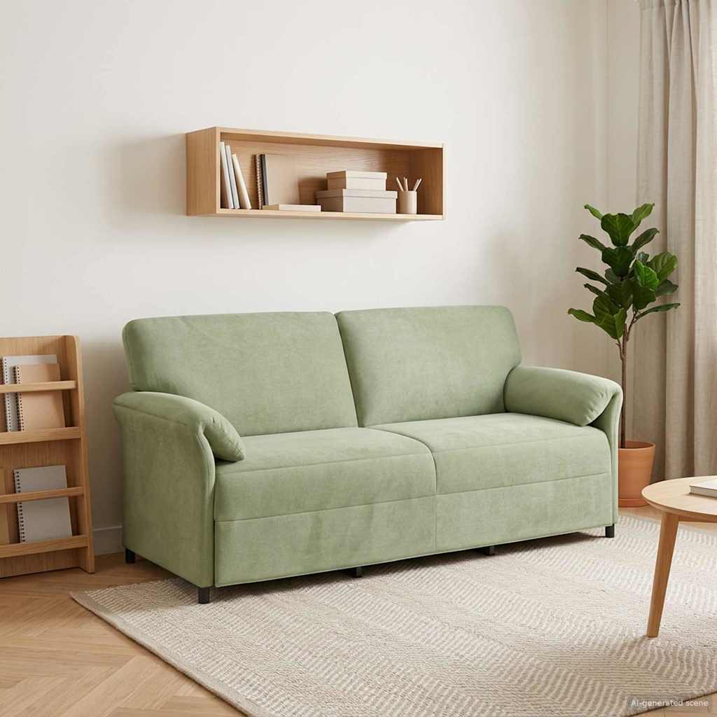vidaXL Sofa 3-osobowa Jasnozielony 198 x 83 x 95 cm Welur