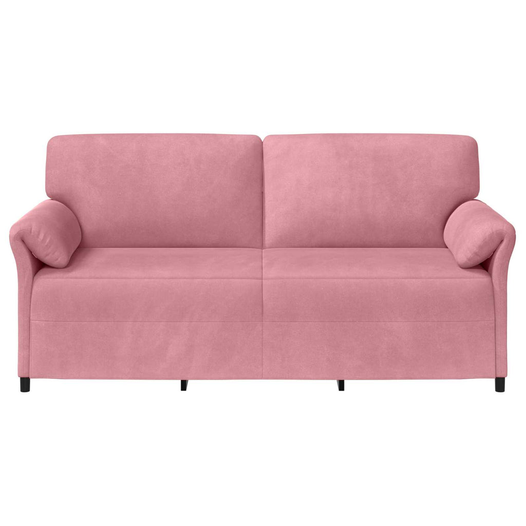 vidaXL Sofa 3-osobowa różowy 198 x 83 x 95 cm Welur