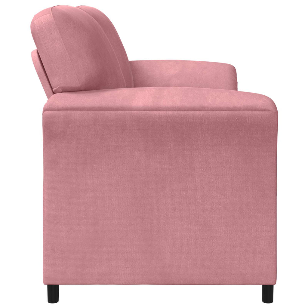 vidaXL Sofa 3-osobowa różowy 198 x 83 x 95 cm Welur