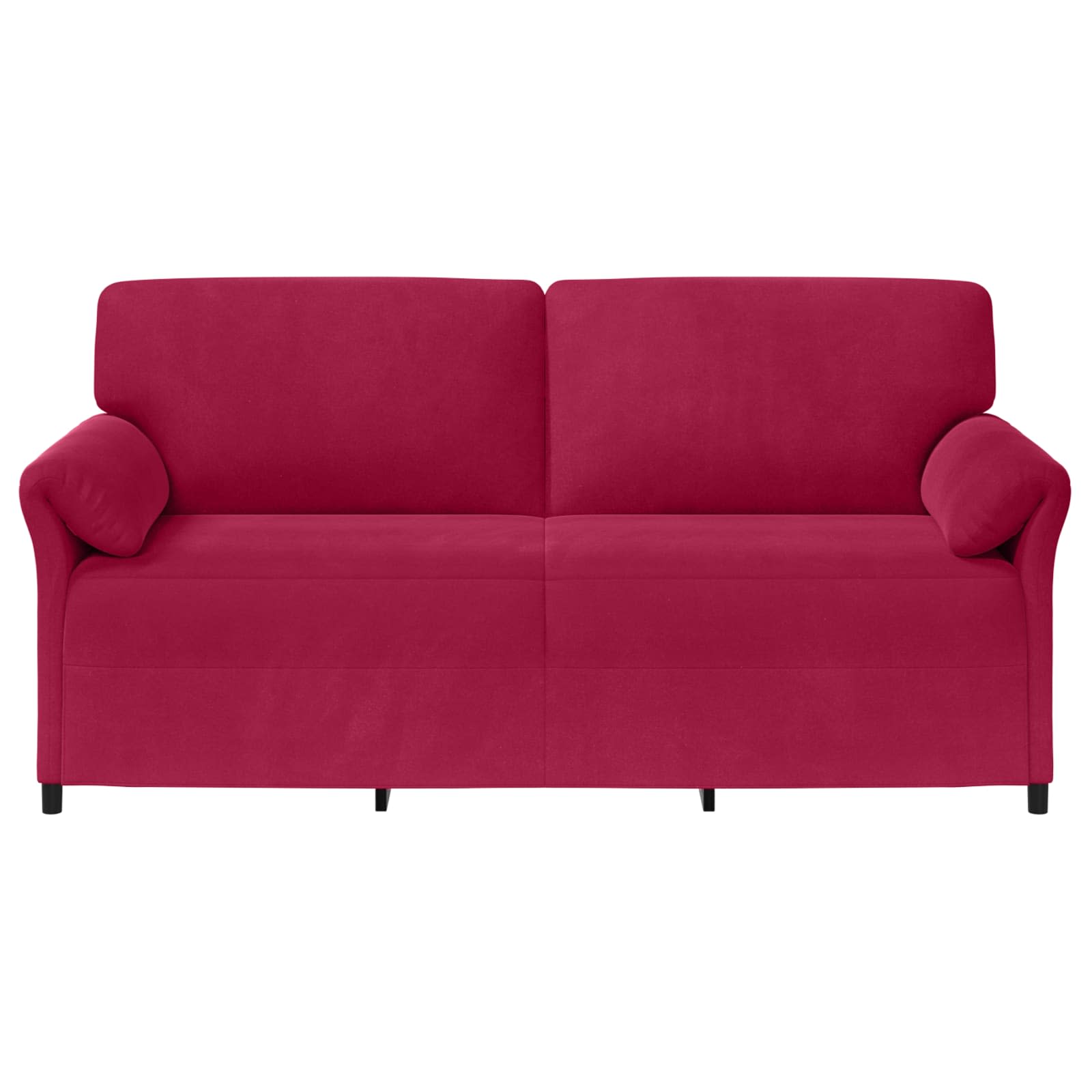 vidaXL Sofa 3-osobowa Czerwone wino 198 x 83 x 95 cm Welur