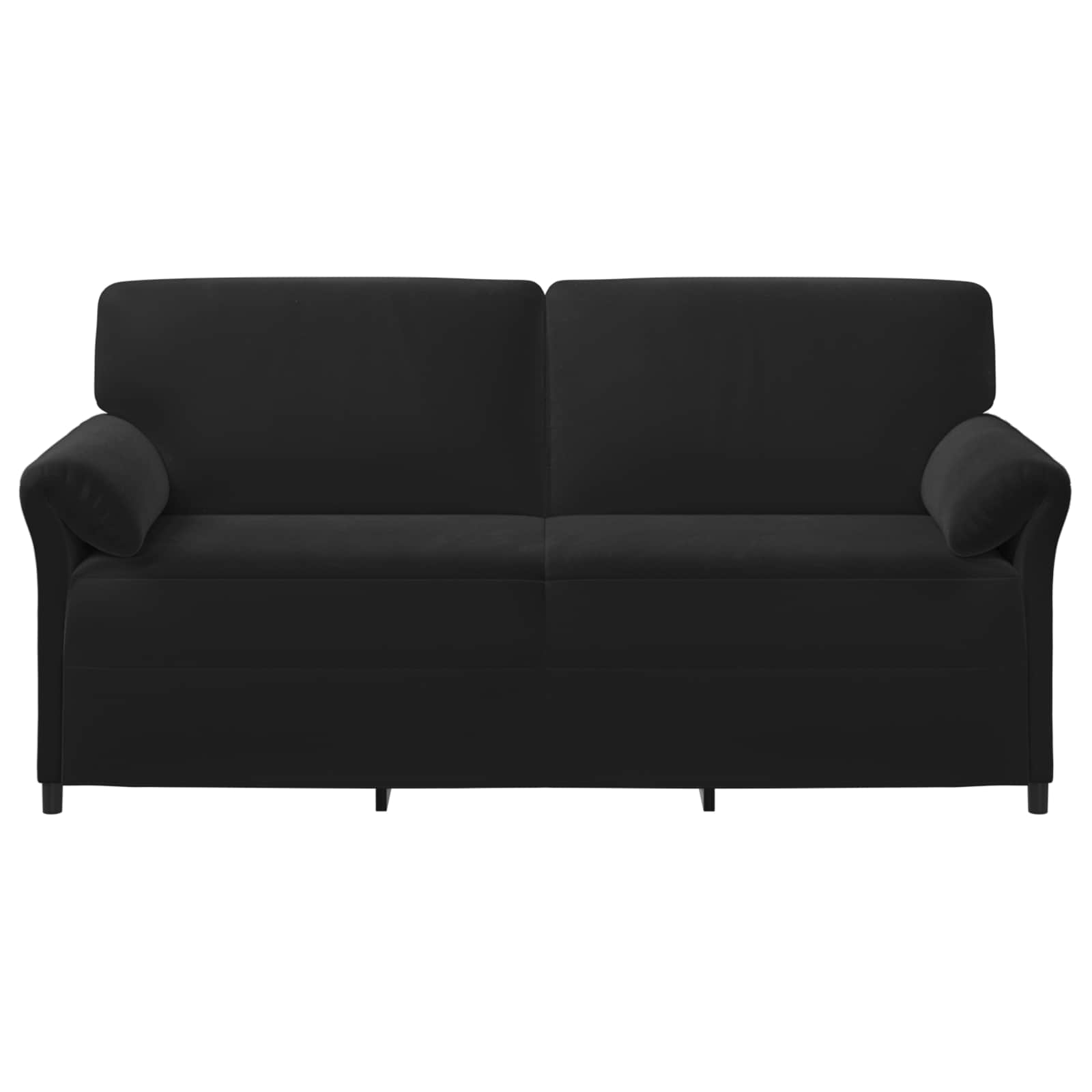 vidaXL Sofa 3-osobowa Czarny 198 x 83 x 95 cm Welur