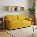 vidaXL Sofa 3-osobowa żółty 198 x 83 x 95 cm Welur