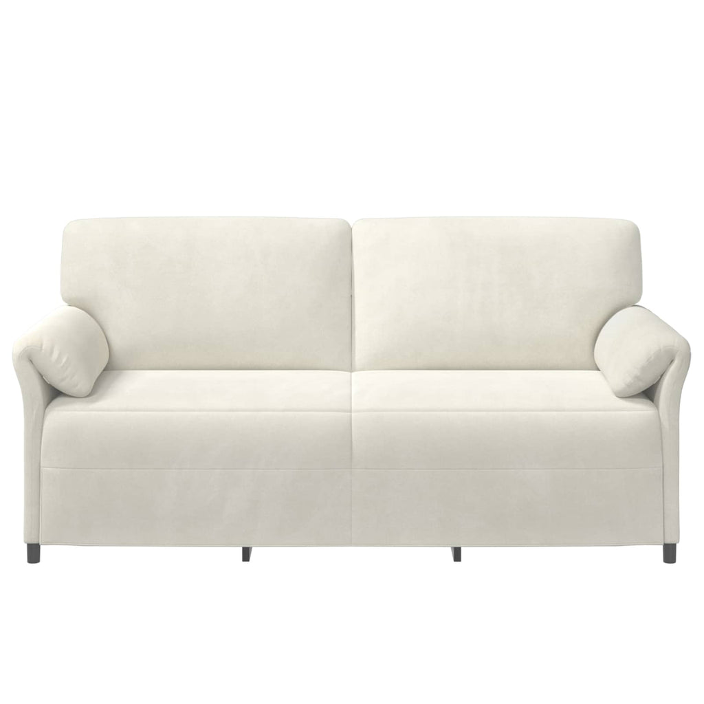 vidaXL Sofa 3-osobowa kremowy 198 x 83 x 95 cm Welur
