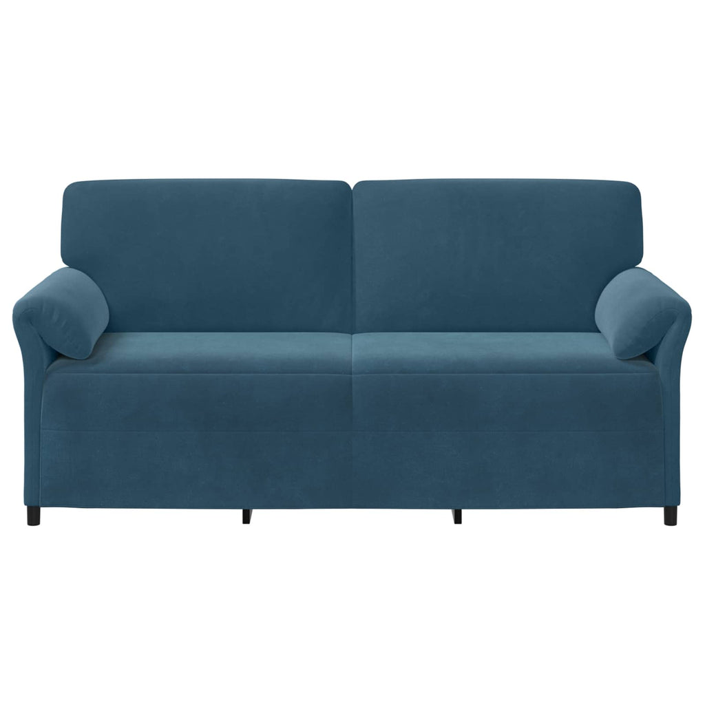 vidaXL Sofa 3-osobowa niebieski 198 x 83 x 95 cm Welur