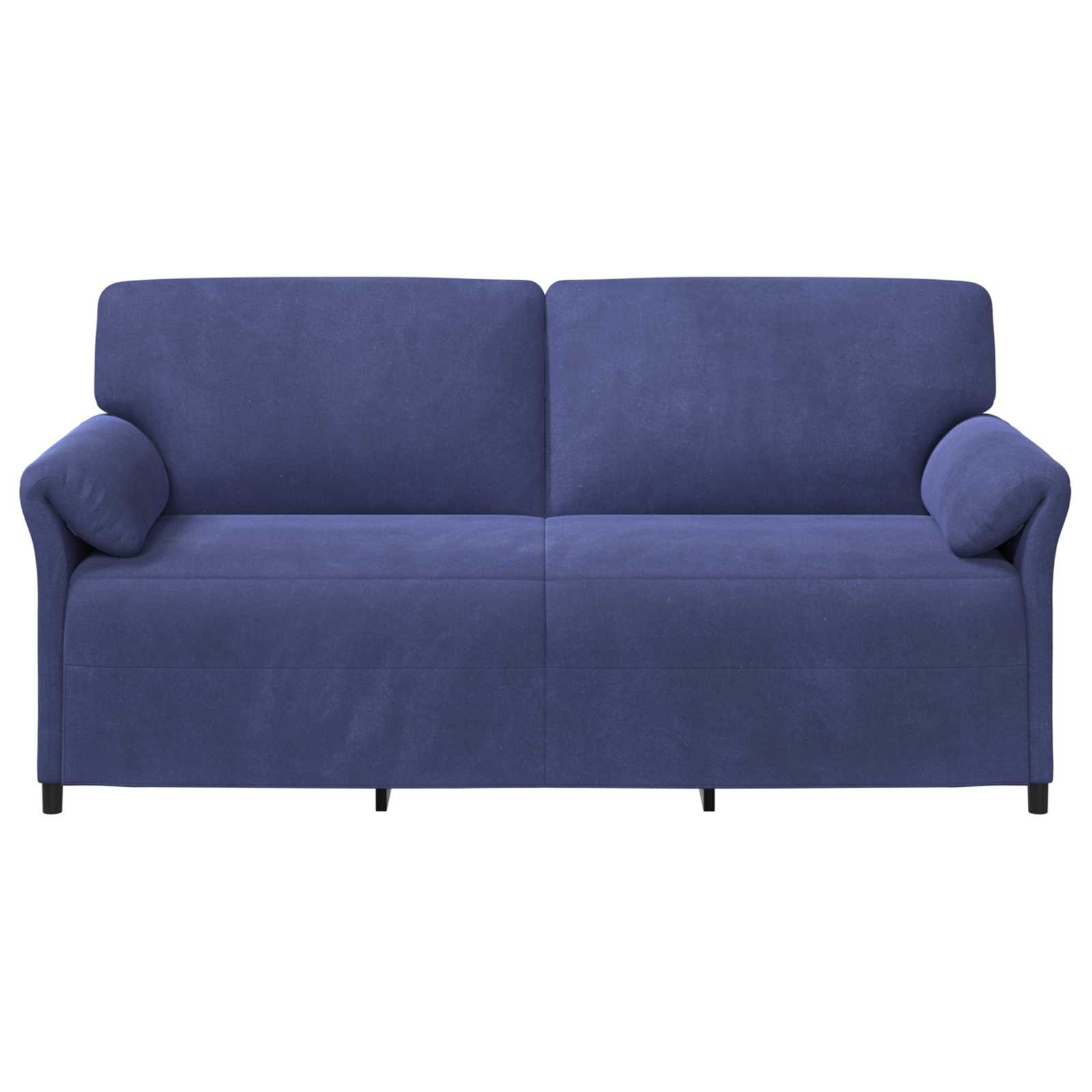vidaXL Sofa 3-osobowa Niebieski policyjny 198 x 83 x 95 cm Welur