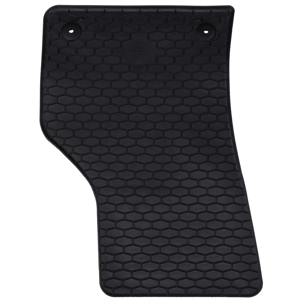 vidaXL Mata samochodowa 4 pcs Czarny Guma