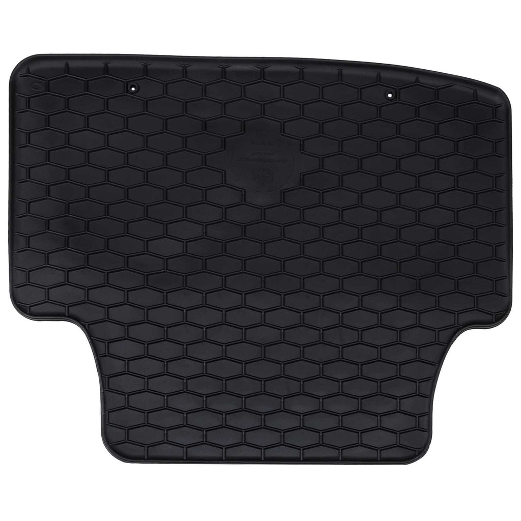 vidaXL Mata samochodowa 4 pcs Czarny Guma
