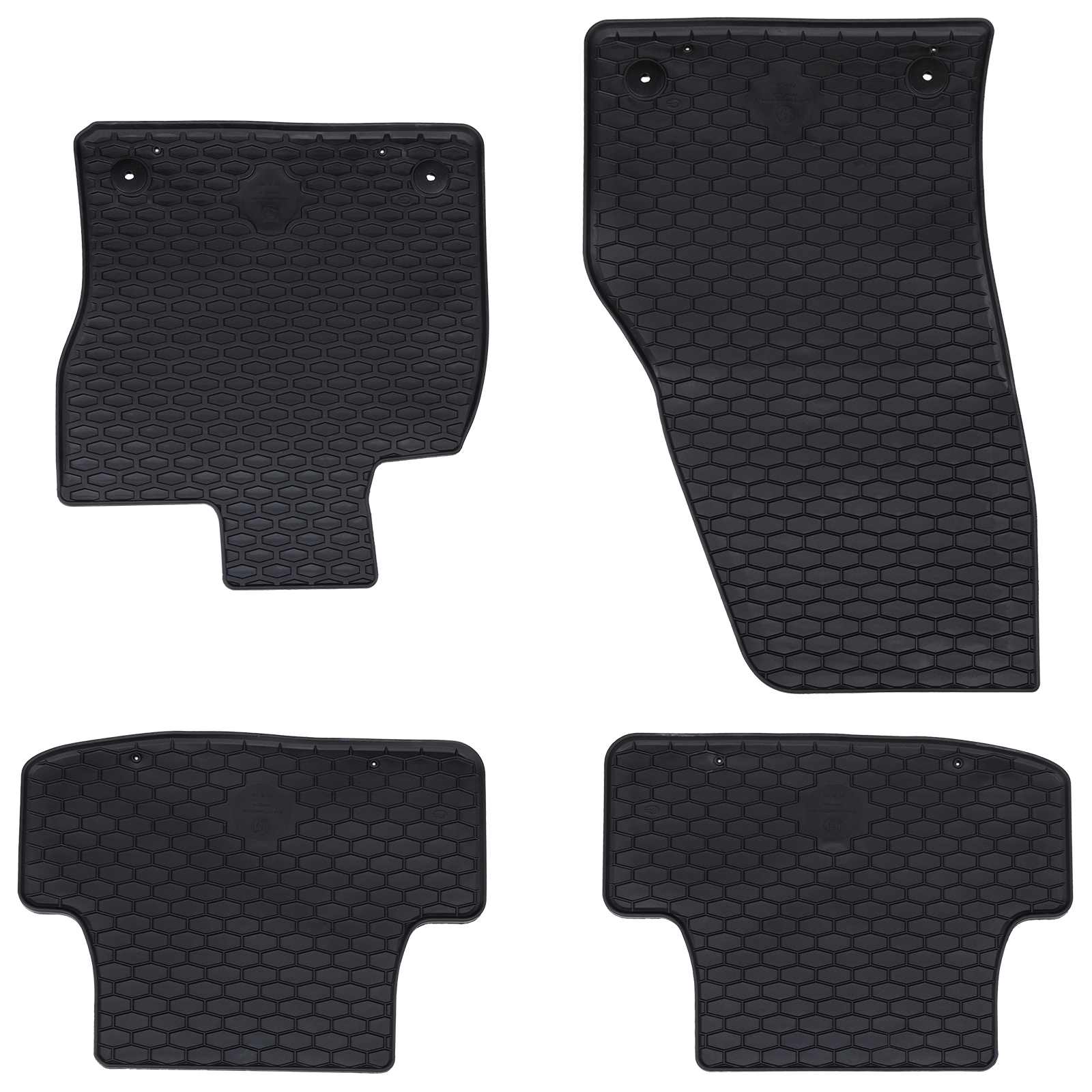 vidaXL Mata samochodowa 4 pcs Czarny odpowiedni dla VW T-ROC 2017-