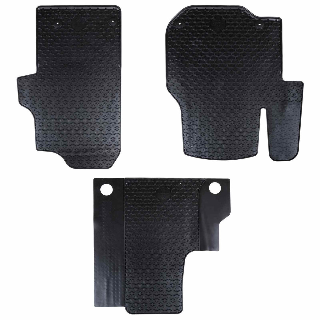 vidaXL Mata samochodowa 3 pcs Czarny odpowiedni dla VW CRAFTER 2017-