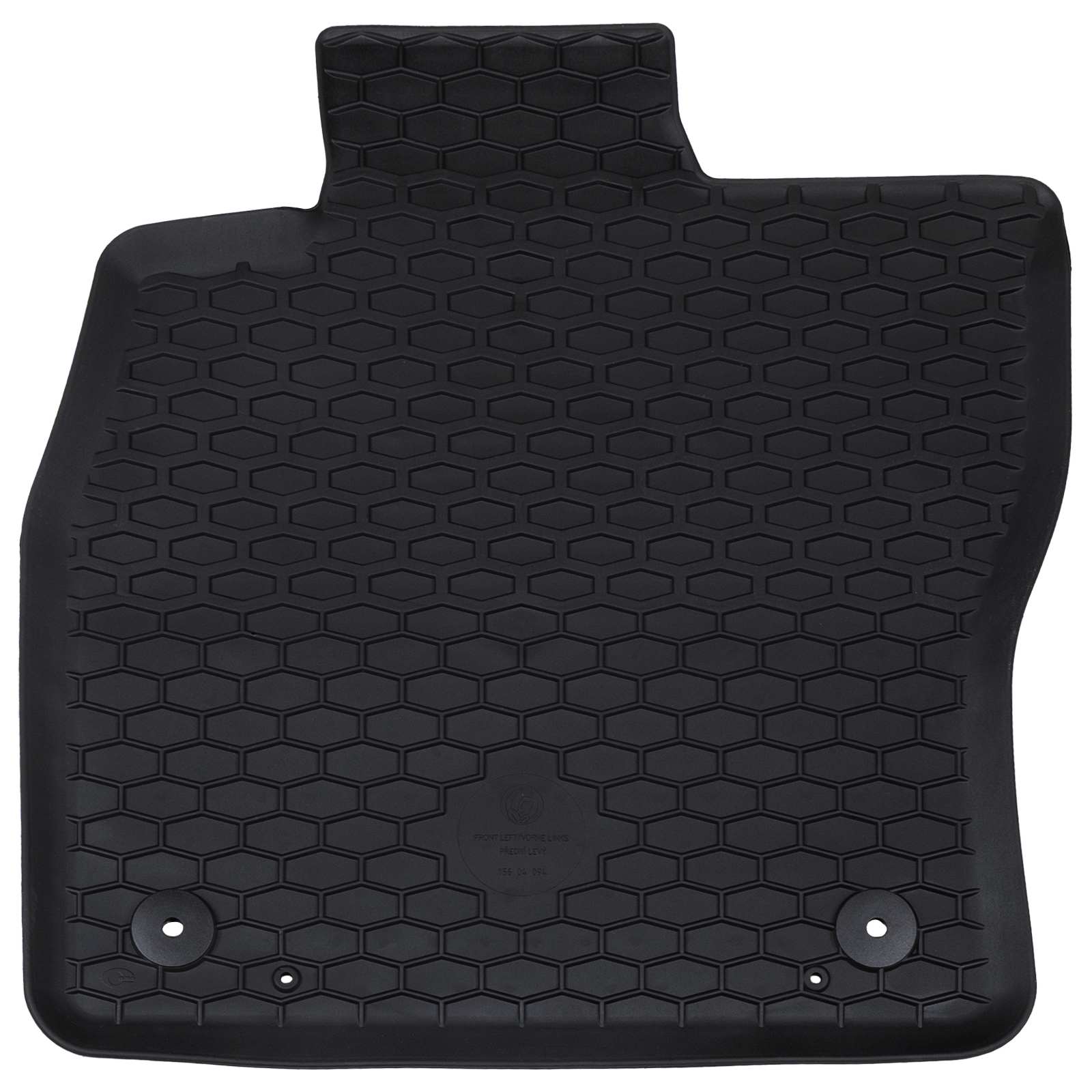 vidaXL Mata samochodowa 4 pcs Czarny Guma