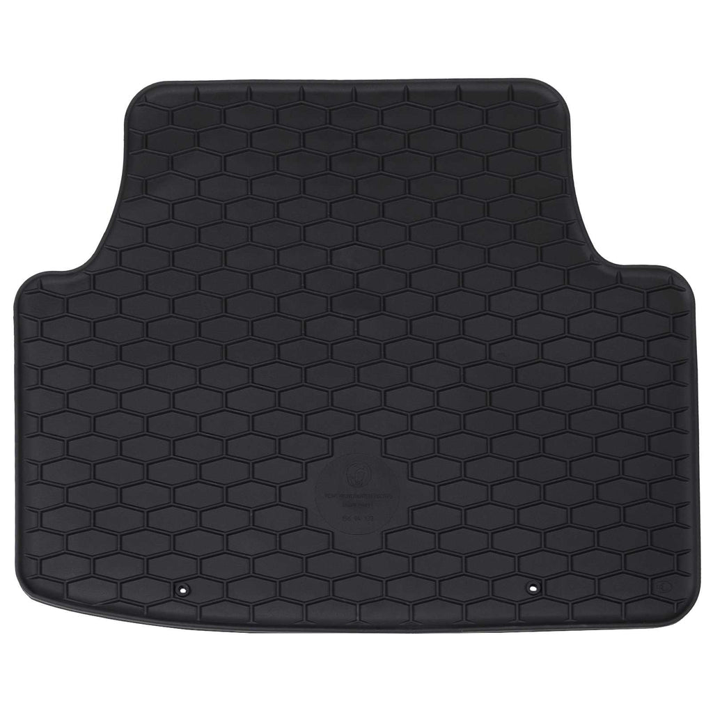 vidaXL Mata samochodowa 4 pcs Czarny Guma