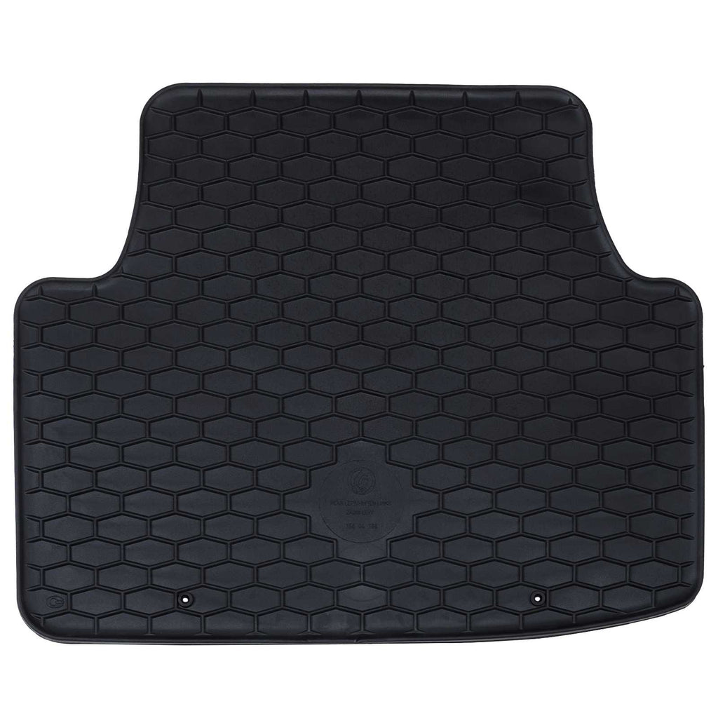 vidaXL Mata samochodowa 4 pcs Czarny Guma