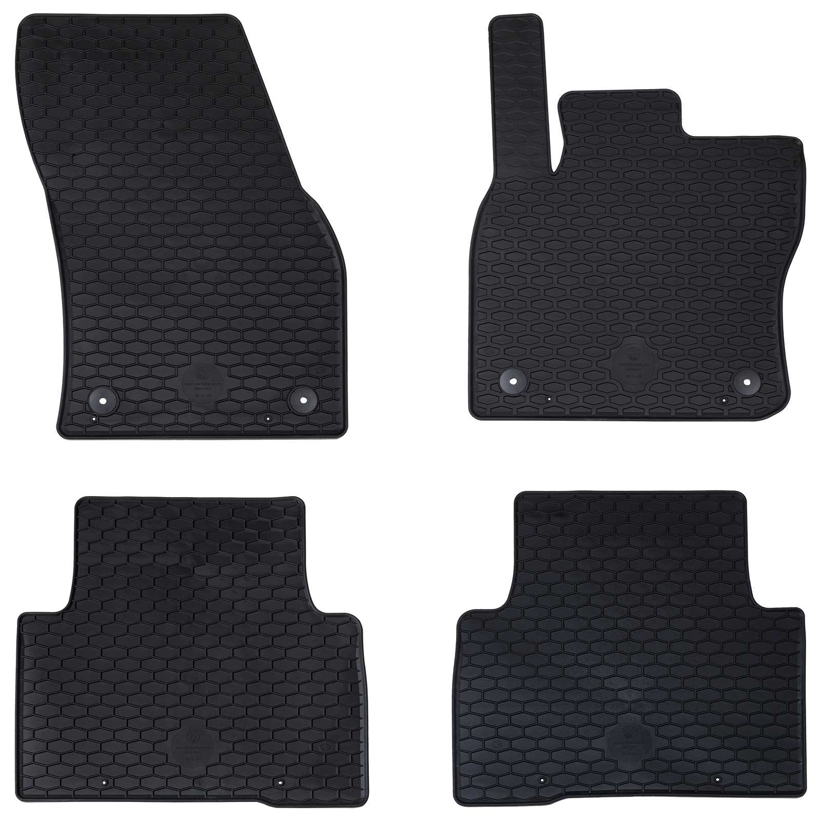 vidaXL Mata samochodowa 4 pcs Czarny odpowiedni do VW TIGUAN 2016-2023