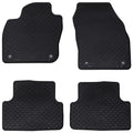 vidaXL Mata samochodowa 4 pcs Czarny pasuje do VW T-CROSS 2019- Guma