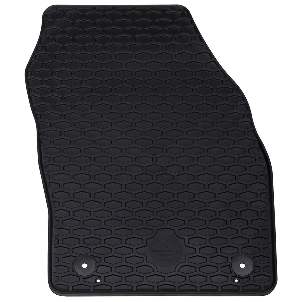 vidaXL Mata samochodowa 4 pcs Czarny pasuje do VW T-CROSS 2019- Guma